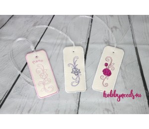 ITH Lesezeichen - Flowers Line Art